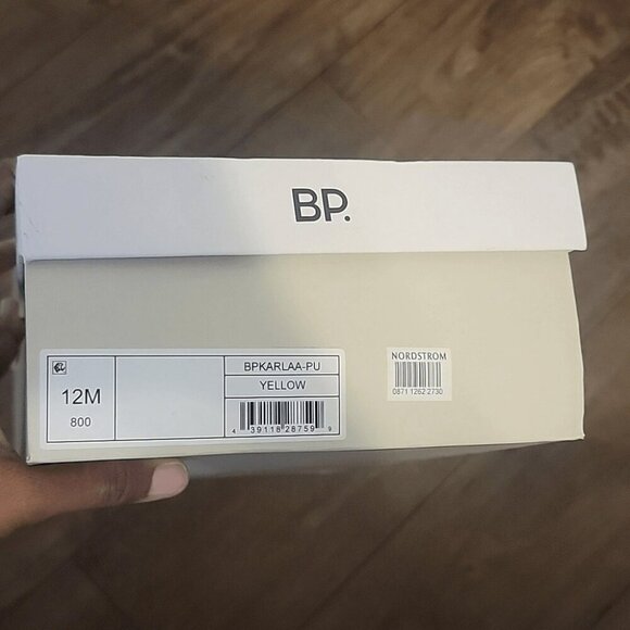 BP Yellow Strappy Shoes Size 12M New In Box 3" heel - Picture 8 of 9